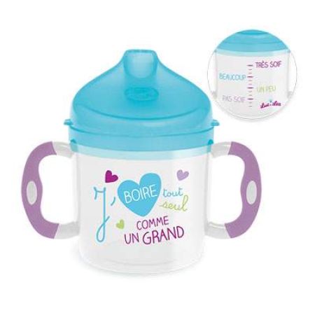 Cana cu cioc si sistem anti-curgere cu manere, 160 ml, 057898, Luc Et Lea 