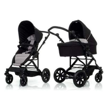 Carucior 2in1 husa de iarna cadou Cosmo 4S Grey/Black, 0-3 ani, ABC Design