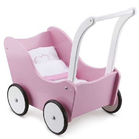 Carucior roz pentru papusi, 10751, New Classic Toys