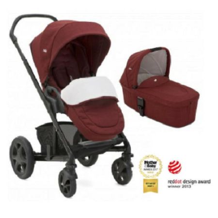 Carucior Sistem Multifunctional 2 in 1 Chrome DLX Cranberry, 0luni-15Kg, Joie