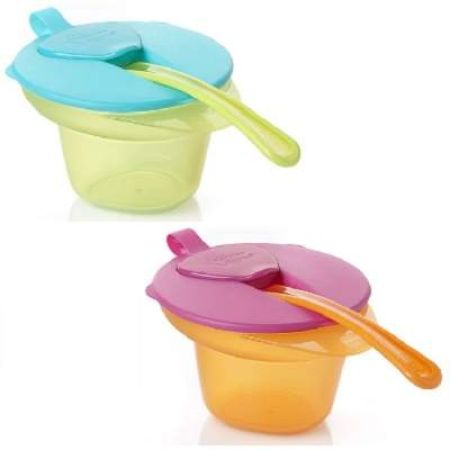 Castron cu lingurita si capac, +4 luni, Tommee Tippee