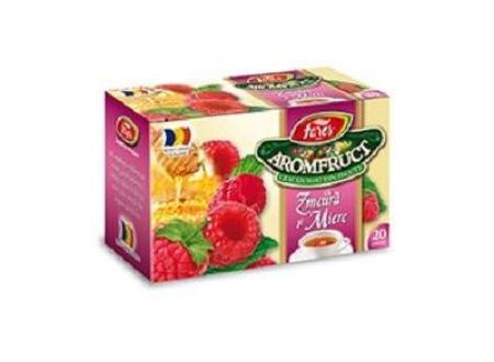 Ceai de zmeura cu miere Aromfruct, 20 plicuri, Fares