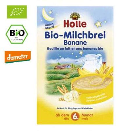 Cereale Bio din lapte cu banane, Gr.+6 luni, 250 g, Holle Baby Food