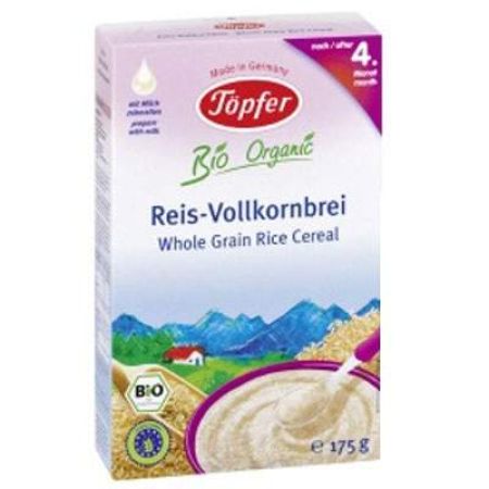 Cereale din orez integral, +4 luni, 175 gr, Topfer