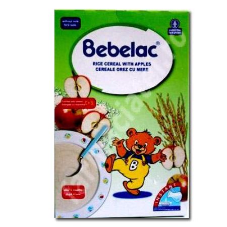 Cereale orez cu mere, Gr. +4 luni, 200 g, Bebelac