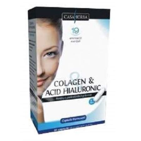 Colagen cu Acid Hialuronic, 30 capsule, Casa Herba