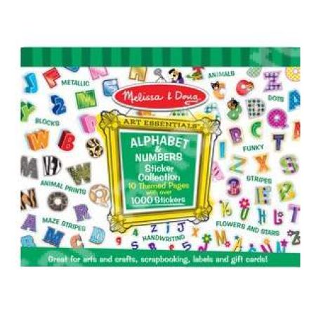 Colectia de abtibilduri litere si numere, MD4191, Melissa&Doug