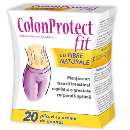 ColonProtect aroma de ananas, 20 plicuri, Zdrovit