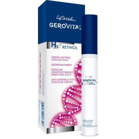 Crema antirid contur ochi, Gerovital H3 Retinol,15 ml, Farmec