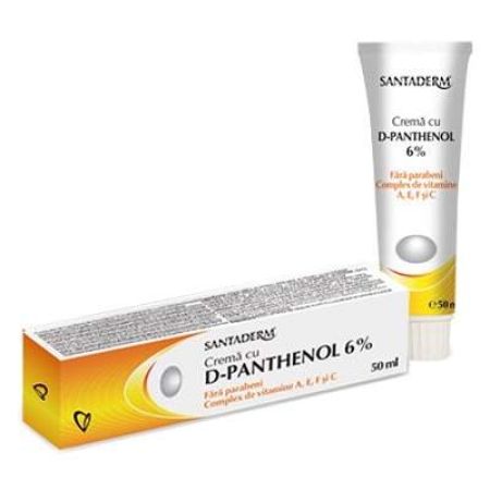 Crema cu D Panthenol, 6%, 50 ml, Santaderm