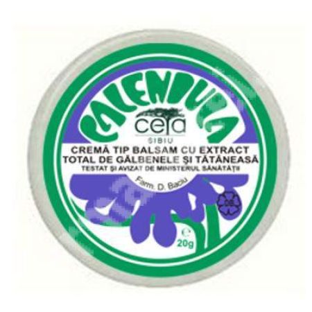 Crema cu extract total de galbenele si tataneasa, 20 g, Ceta