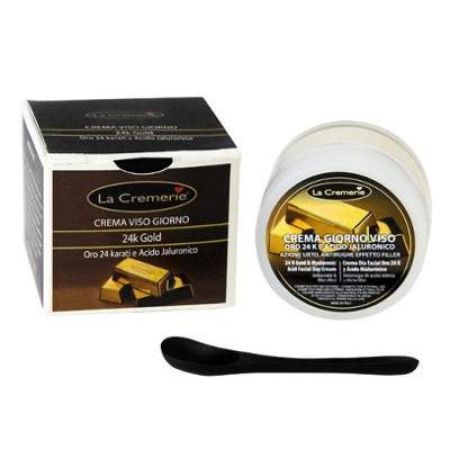 Crema de fata pentru zi cu Aur 24K si Acid Hialuronic, 50 ml, La Cremerie