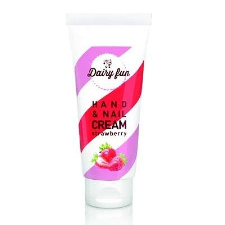 Crema de maini si unghii cu capsuni Dairy Fun, 70 ml, Delia Cosmetics