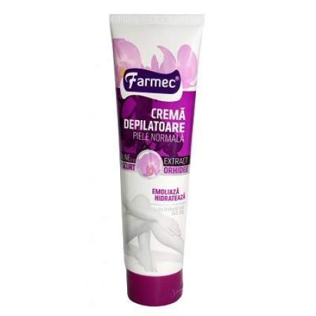 Crema depilatoare cu extract de orhidee pentru piele normala, 150 ml, Farmec