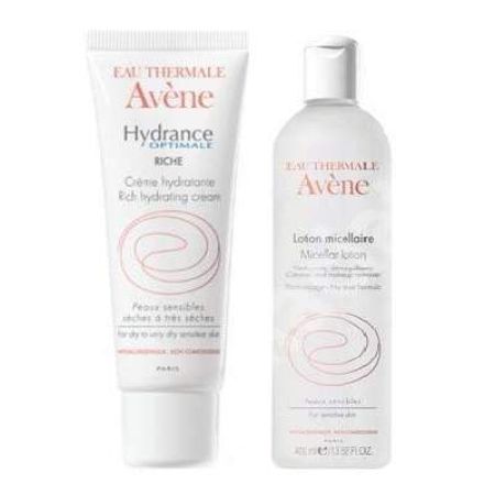 Crema hidratanta Optimale Riche Avene 40ml si Cadou Lotiune Micelara 100ml, Pierre Fabre