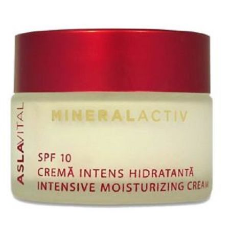 Crema intens hidratanta SPF 10 AslaVital, 50 ml, Farmec