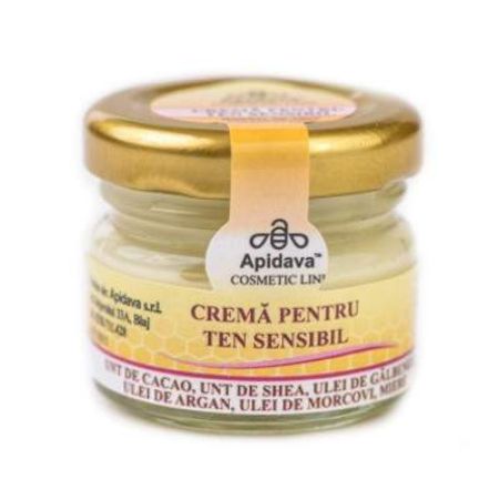 Crema pentru ten sensibil, 30 ml, Apidava