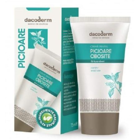 Crema terapeutica pentru picioare obosite, 75 ml, Dacoderm