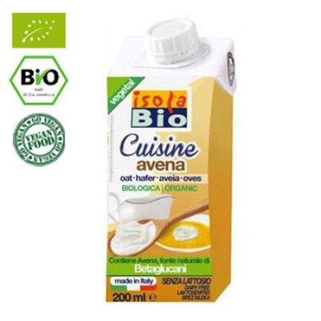 Crema vegetala din ovaz pentru gatit Isola Bio, 200 ml, AbaFoods