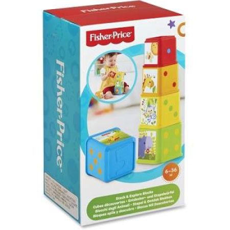 Cuburi de construit, +6luni, CDC52, Fisher Price