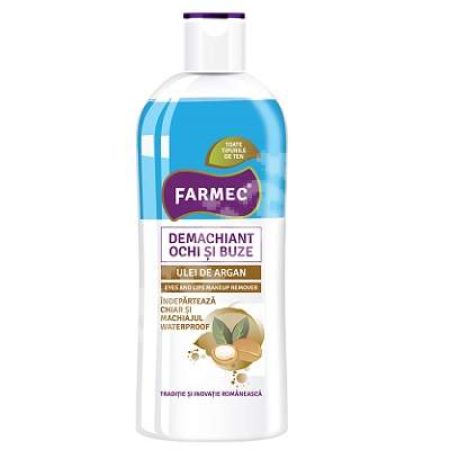 Demachiant pentru ochi si buze cu ulei de argan, 150 ml, Farmec