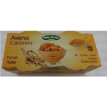 Desert dietetic Bio din ovaz si cu caramel, 250 gr, Naturgreen