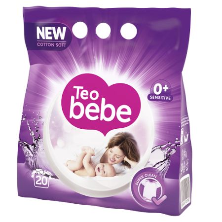 Detergent pudra de rufe Cotton Soft, 3Kg, Teo Bebe