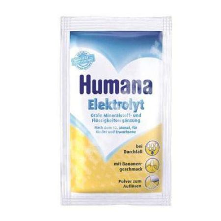 Elektrolyt cu gust de banane, 12 luni, 2 plicuri, Humana