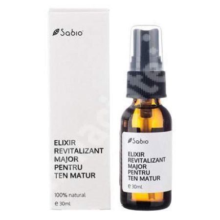 Elixir revitalizant major pentru ten matur, 30 ml, Sabio