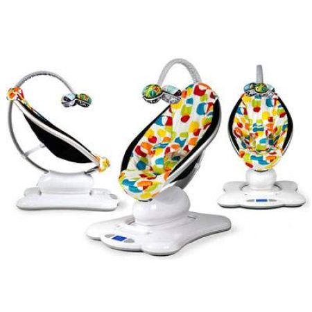 Fotoliu balansoar multicolor Mamaroo, +0 luni, 4Moms