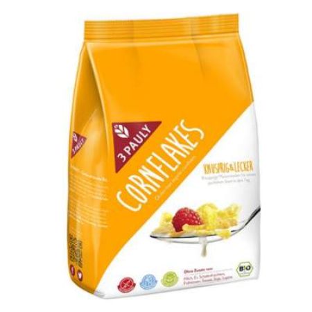 Fulgi de porumb ecologici fara gluten 3Pauly, 325 g, Haus Rabenhorst