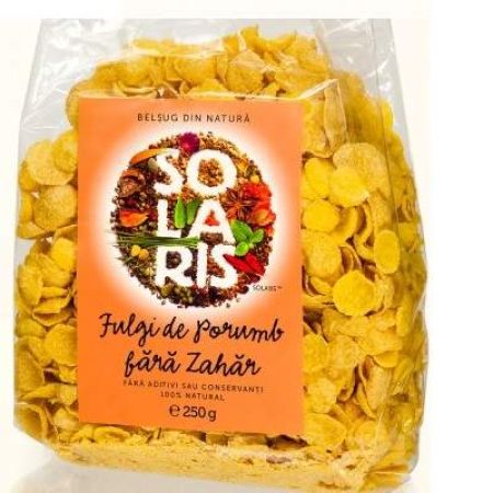 Fulgi de porumb fara zahar, 500 g, Solaris