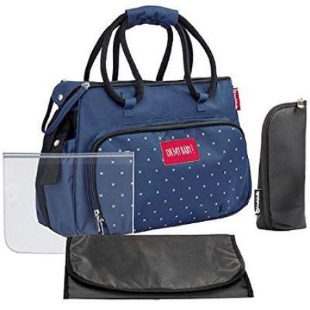 Geanta multifunctionala, Boho Dark Blue, +0 luni, B043019, Badabulle