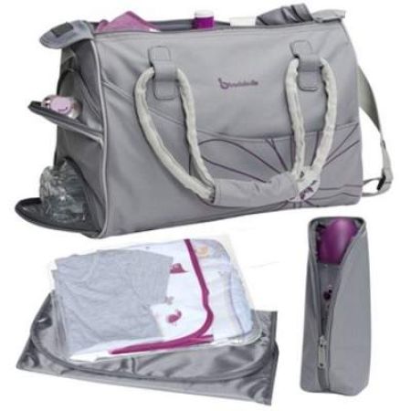 Geanta pentru scutece, Bowling Bag Grey, +0 luni, B043015, Badabulle