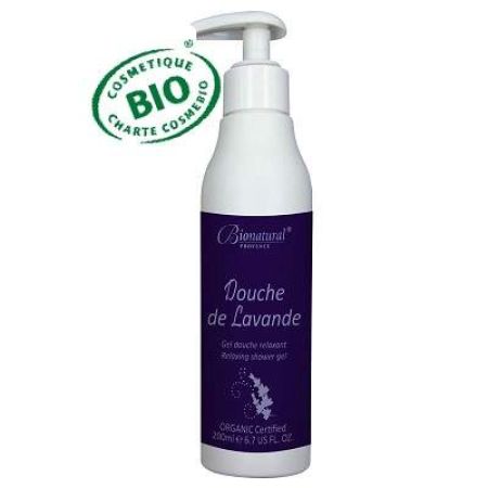 Gel bio de dus cu lavanda, 200ml, BioNatural