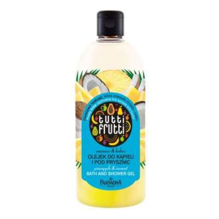 Gel de baie si dus cu ananas si cocos, 500 ml, Farmona