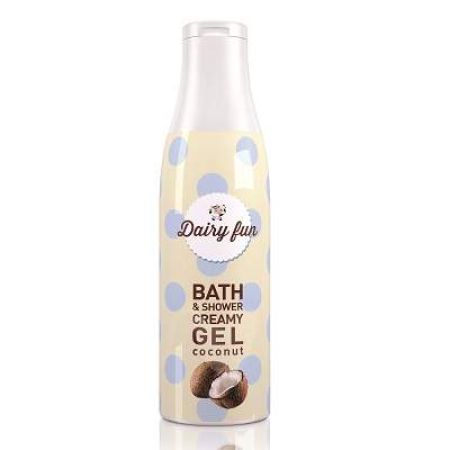 Gel de dus cu cocos Dairy Fun, 400 ml, Delia Cosmetics