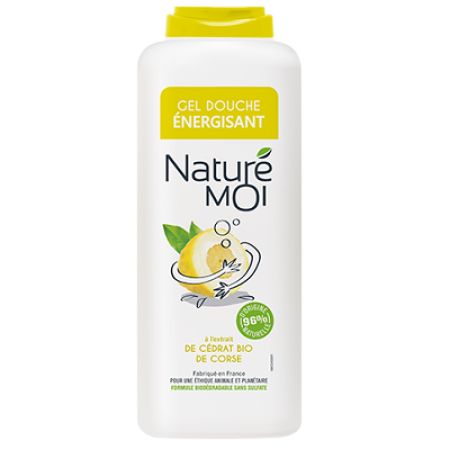 Gel de dus energizant cu extract Bio de Lamaie de Corse, 400ml, Nature Moi