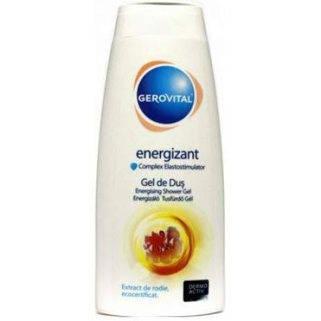 Gel de dus energizant cu extract de rodie Gerovital, 400 ml, Farmec