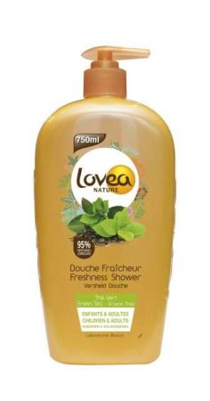 Gel de dus revigorant cu ceai verde pentru adulti si copii,750 ml, Lovea