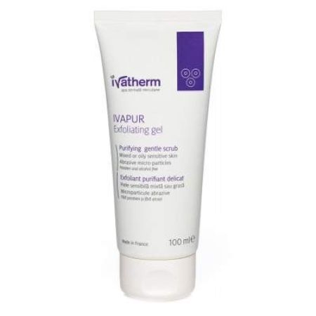 Gel exfoliant pentru piele sensibila Ivapur, 100 ml, Ivatherm