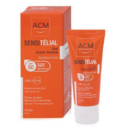 Gel pentru protectie solara Sensitelial SPF 50, 40 ml, Acm