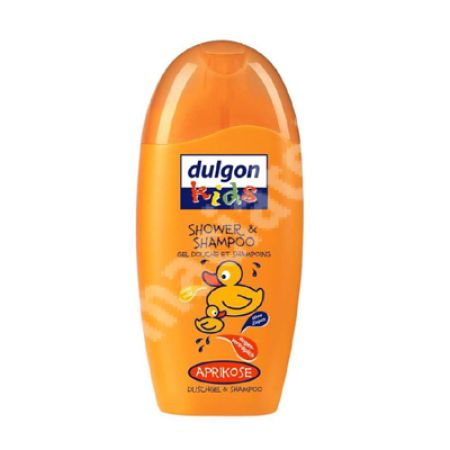 Gel si sampon pentru copii cu aroma de caise, 300 ml, Dulgon