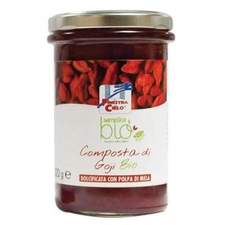 Gem cu goji indulcit cu pulpa de mere, 320 g, La Finestra Sul Cielo