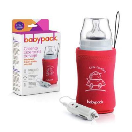 Incalzitor de biberoane pentru masina rosu, 9698, Babypack