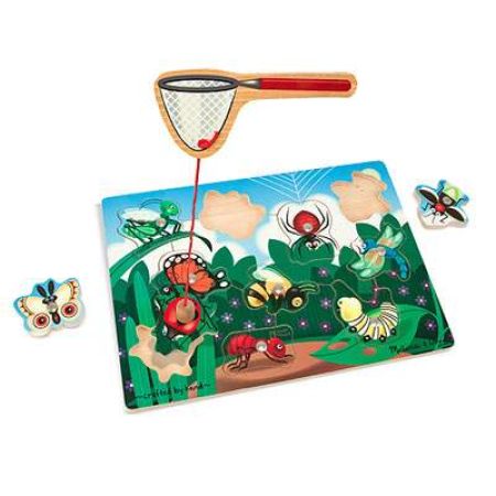 Joc din lemn magnetic prinde insectele, MD3779, Melissa&Doug