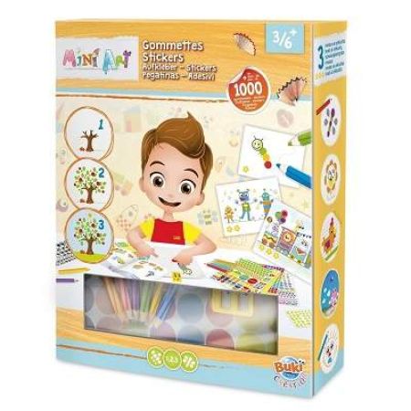 Joc educativ Abtibilduri Mini Arta, +3ani, BK4003, Buki