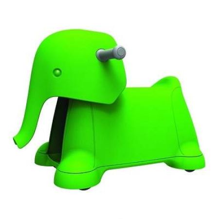 Jucarie cu roti Yetizoo Elefant Verde, 7631, Prince Lionheart