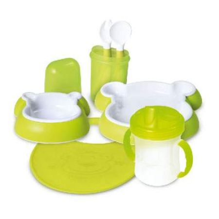 Kit accesorii hranire verde Ours, +6 luni, 212009, dBb Remond