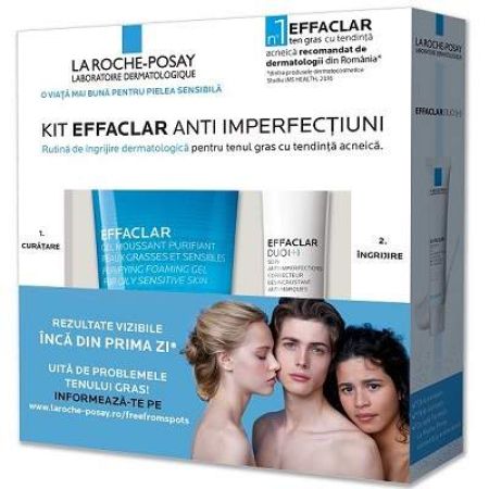 Kit Anti-Imperfectiuni ten gras Effaclar, La Roche-Posay